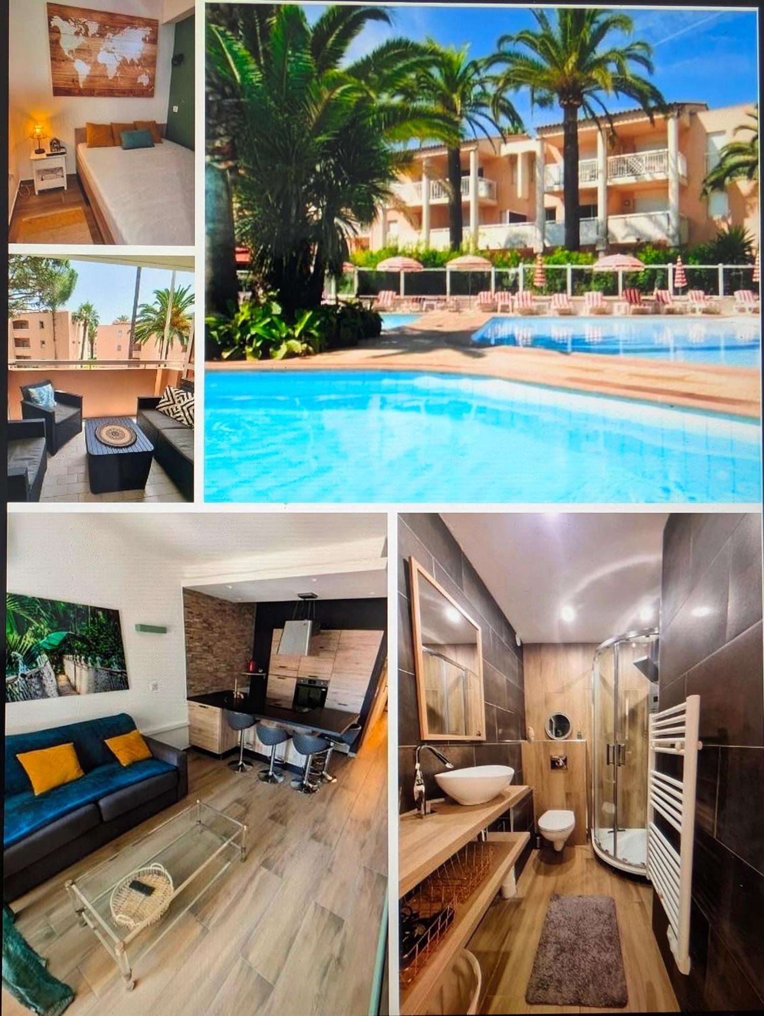 Residence De Vacances Avec Piscine & Transat, A 2 Minutes Des Plages - Bat N2 Vallauris Exterior photo